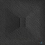 MEXEN - Hugo Sprchová vanička čtvercová 100x100, černá 42701010