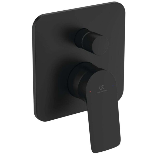 IDEAL STANDARD - Ceralife C Baterie pod omítku, pro 2 spotřebiče, s tělesem, hedvábná černá BE061XG