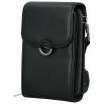 Stylová dámská koženková crossbody kapsa Gabrisa, černá