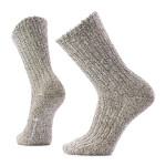 Unisex merino ponožky SMARTWOOL Everyday Cozy Heritage Rib Crew Socks, Fossil velikost: 46-49 (XL)