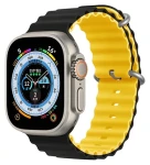 Devia Deluxe Sport6 Řemínek pro Apple Watch 40/41mm černá/žlutá / Řemínek / silikonový / two-tone (6938595381607)