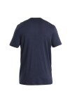 Pánské merino triko krátký rukáv ICEBREAKER Mens 150 Tech Lite III SS Tee Tech Head, Midnight Navy velikost: S