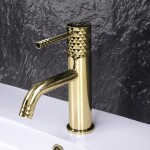 REA - Umyvadlová baterie Lungo Diamond - Gold REA-B8993