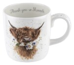 Porcelánový hrnek Wrendale Designs Thank You, 0,4 l - Děkuji