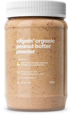 Vilgain Arašídové máslo v prášku BIO – jemné 450 g