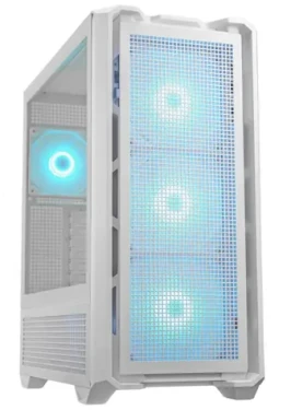 COUGAR MX600 RGB bílá / PC skříň / ATX / micro-ATX / mini-ITX / RGB / průhledná bočnice / bez zdroje (CGR-57C9W-RGB)