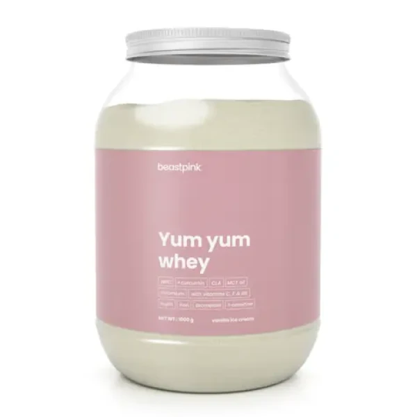 Yum Yum Whey - BeastPink (vanilková zmrzlina, 1000 g, 1000 g) (28936-3-1000g-vanilla-ice-cream)