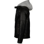 Pánská Kožená Bunda Tristan Quinc Brixton Černá Velikost: M