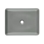 Umyvadlo na desku SAT Infinitio 50x40 cm šedá mat bez přepadu SATINF5040LGRM SATINF5040LGRM