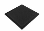 Sprchová vanička čtvercová SAT Project 90x90 cm litý mramor černá SATSVPRO90QCA SATSVPRO90QCA