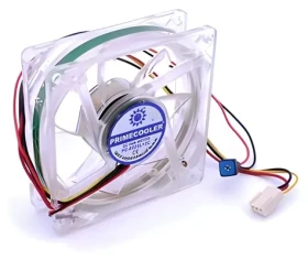 Primecooler PC-L8025L12CMA/WHITE bílá / Ventilátor / 80x80x25mm / 3pin / 3000 RPM / LED (PC-L8025L12CMA/WHITE)