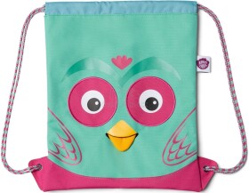 Dětský batůžek Affenzahn Kids Sportsbag Owl - turquoise