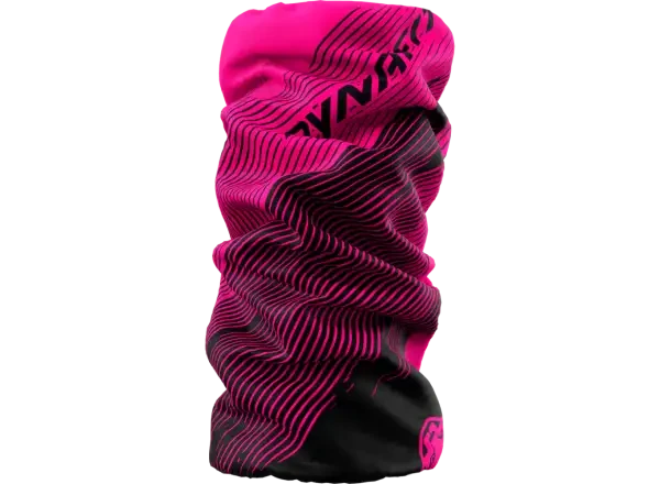 Dynafit Logo Neck Gaiter nákrčník pink glo striped