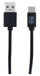 2GO černá / Datový kabel / USB-A na USB-C / 1 m / USB 3.2 Gen 1 (795782)