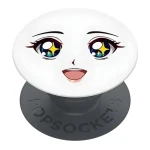 Popsockets Basic Sparkle Eyes bílá / Držák a stojánek na telefon / Skládací / Univerzální (70112)