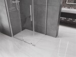 MEXEN/S - Velar Obdelníkový sprchový kout 120 x 90, transparent, chrom 871-120-090-01-01