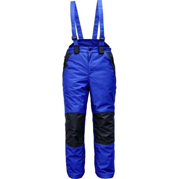 Kalhoty CREMORNE pánské zimní navy zvýšený zadní díl + odnímatelné šle XL navy