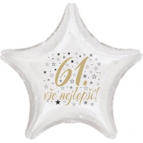 61. narozeniny balónek hvězda Balonky.cz 61. narozeniny balónek hvězda Balonky.cz