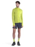 ICEBREAKER Mens Merino 200 Realfleece™ Descender LS Zip Hoodie, Hyper (vzorek) velikost: M