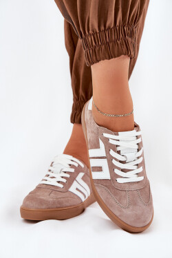 Kopačky Sportovní Boty Z Semiše Béžové Vinceza 79517 41