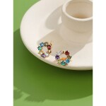 Náušnice Swarovski Elements Cecile, Barevná/více barev