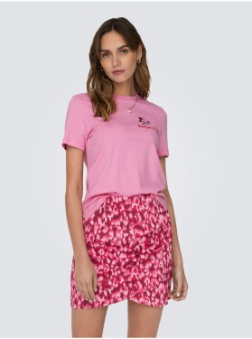 Růžové dámské tričko ONLY Kita dámské
