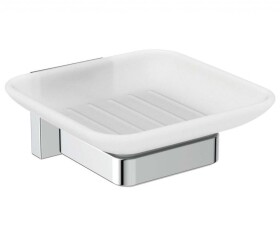IDEAL STANDARD - IOM Square Mýdlenka s držákem, matné sklo/chrom E2201AA