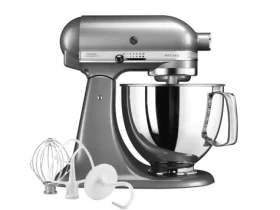 KitchenAid Kuchyňský robot 5KSM125ECU stříbrná / 300W / 4,8L / 10 rychlostí (5KSM125ECU)