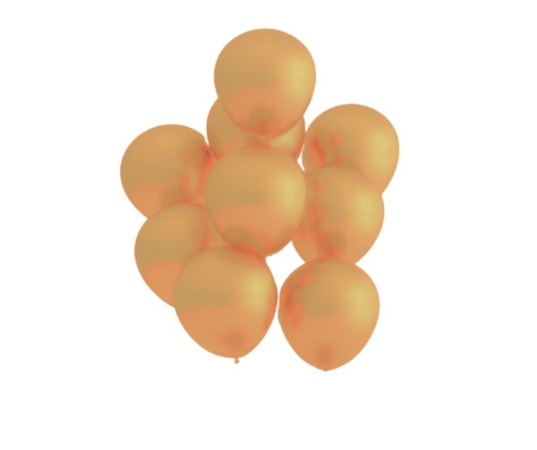 Malý dekorační balónek metalický zlatý Gold - Belbal Malý dekorační balónek metalický zlatý Gold - Belbal