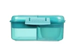 Sistema Ocean Bound Bento Cube tříkomorová krabička s nádobou na jogurt a 2 tácky 1.25 l mátová (8592001420427)