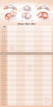 Nástěnný kalendář 2027 Helma Family Planner