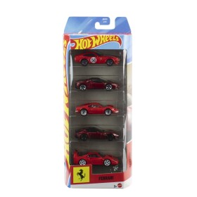 Hot Wheels sada Ferrari 5 ks - Mattel