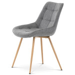 Jídelní židle, šedá, látka, CT-394 GREY2