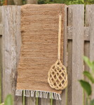 Ib Laursen Ratanový klepač na koberce Natural Light, přírodní barva, proutí