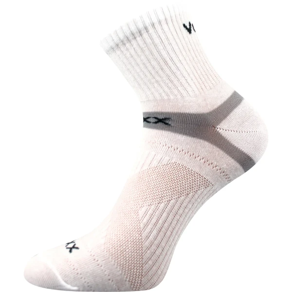 VOXX Ponožky sportovní slabé REXON bavlněné BÍLÉ (3 páry) 35-38 116031