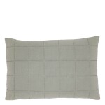 Chic Antique Prošívaný povlak na polštář Aix Vintage Opal 40 × 60 cm, zelená barva, šedá barva, textil