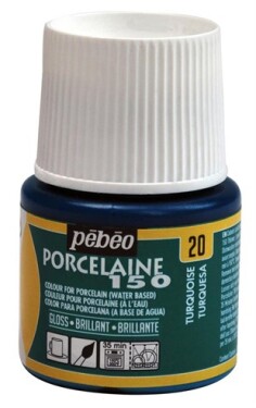 Pébéo Barva na porcelán a sklo Porcelaine 150 45 ml - tyrkysová 20