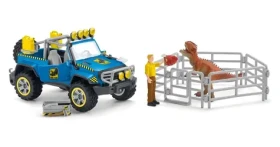 SCHLEICH Dinosaurs 41464 Terénní vůz s výběhem pro dinosaura