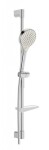HANSA - Viva Set sprchové hlavice, tyče a hadice, 3 proudy, broušená ocel 4416021080