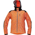 CRV Cerva Bunda KNOXFIELD PRINTED softshellová pánská s reflektivním potiskem oranžová L oranžová