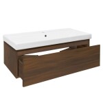 Koupelnová skříňka s umyvadlem SAT B-Way 99x30x45 cm ořech mat BWAY100NUTU1 BWAY100NUTU1