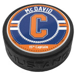 Mustang Puk Edmonton Oilers NHL Captain Jersey Stitch - Connor McDavid