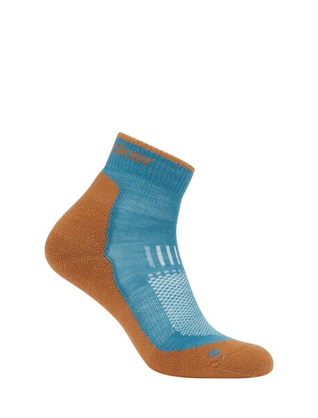 Pánské merino turistické ponožky ICEBREAKER Mens Hike+ Light Mini, Topaz/Trail velikost: 44,5-46,5 (L)