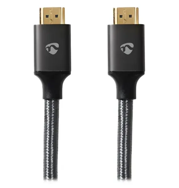Nedis PROFIGOLD 3 m antracitová / Kabel HDMI / Ultra High Speed / 8K 60Hz / 48 Gbps / zlacené konektory (CVTB35000GY30)