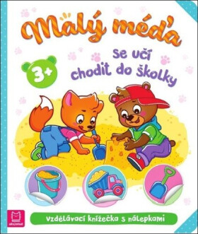 Malý méďa se učí chodit do školky