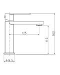 RAV Slezák - Rio INOX - Umyvadlová baterie bez výpusti, Nikl kartáčovaná, Nikl - kartáčovaná, 1/2" RI128.5IN