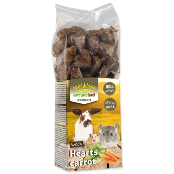 Nature Land Pochoutka Brunch srdíčka s mrkví 150g (905-12103)