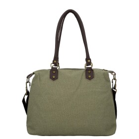 Trendy dámská textilní kabelka na rameno Petra, zelená