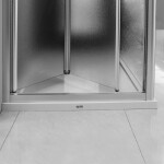 Aquatek - DYNAMIC B6 80 - Sprchové dveře zalamovací 77-81cm, chrom satin, výplň sklo - čiré DYNAMICB680-06