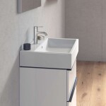 DURAVIT - Vero Air Umyvadlo 70x47 cm, s přepadem, otvor pro baterii, WonderGliss, bílá 23507000001